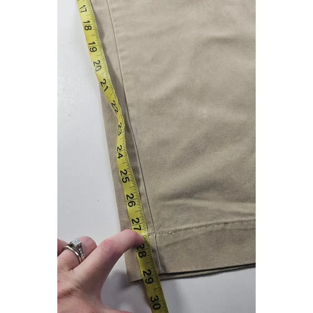 36 / 30 chino khaki cotton polo ralph lauren pants mens preppy work casual